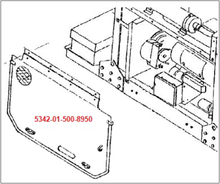 Engine access door assembly